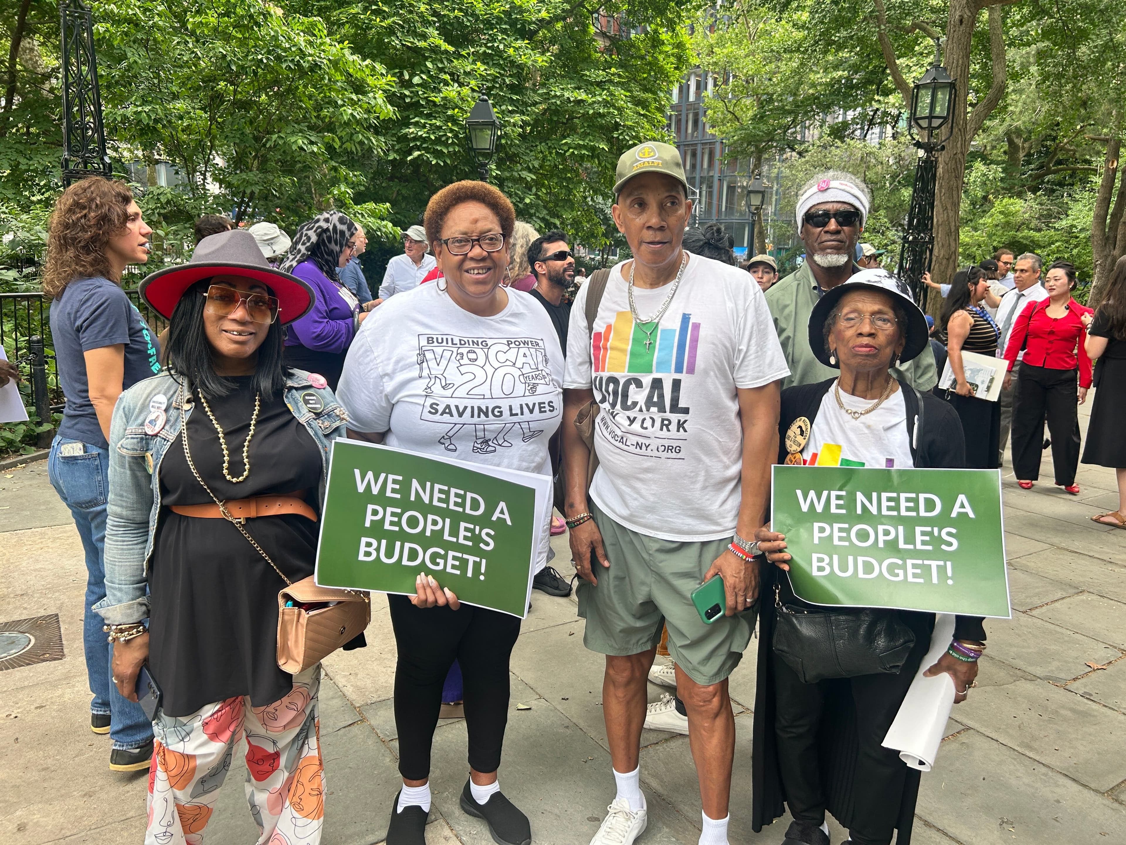 VOCAL-NY leaders advocating for a budget that puts people over profit!